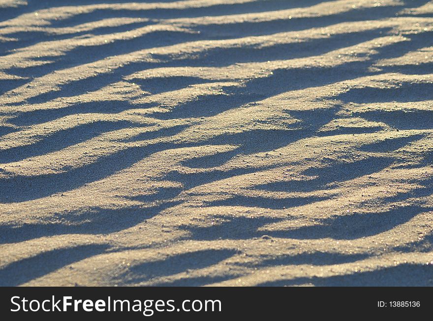 Texture of sand on beach