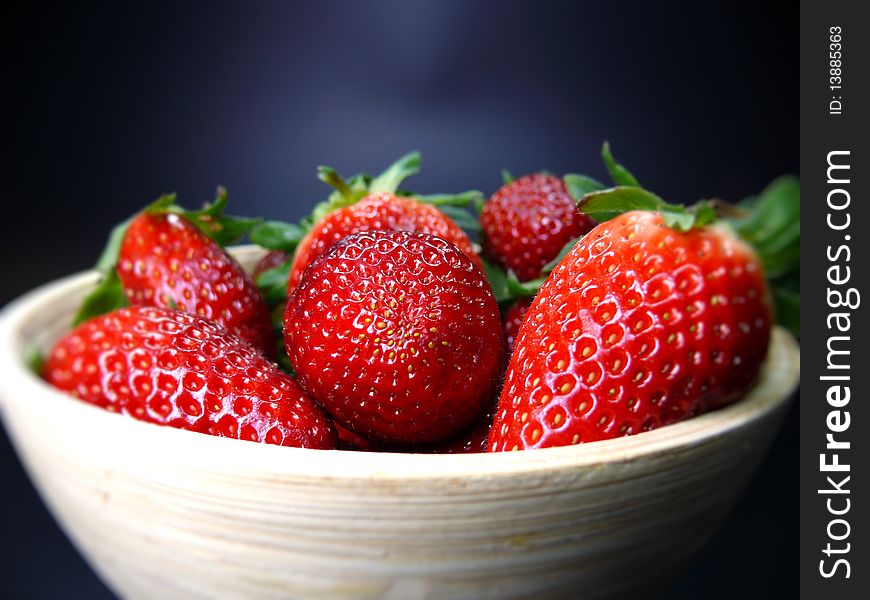 Bowl of strawberries