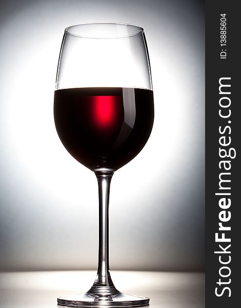 A glass of red wine abstract