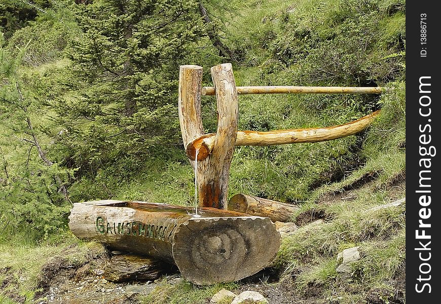 This image shows a source of timber in the Hohen Tauern National Park Saigurn Kolm, less than 6 kilometers from the village of Rauris. This image shows a source of timber in the Hohen Tauern National Park Saigurn Kolm, less than 6 kilometers from the village of Rauris.