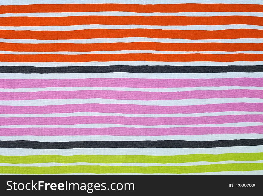 Bright striped fabric