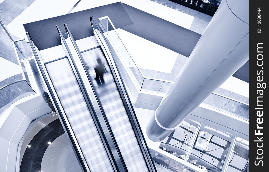 Modern hall inside office center