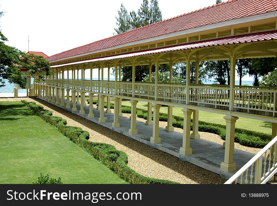 Wooden walkways.