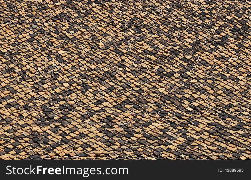 Tile Pattern Roof in Thai Ancient City