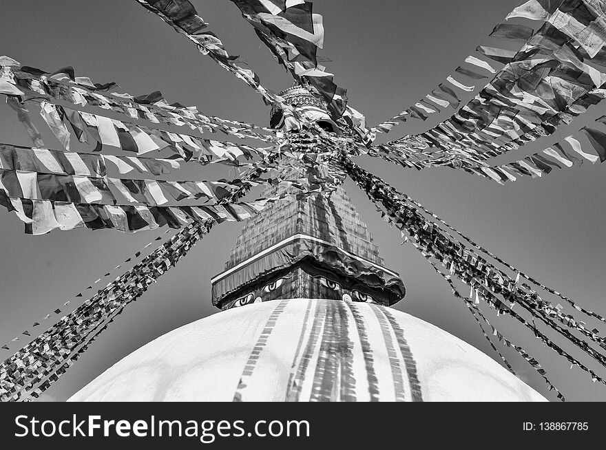 Bodhanath Stupa in Kathmandu, Nepal