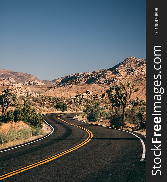 Joshua Tree National Park Curvy Roads