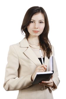 Girl With Diary Royalty Free Stock Images Girl With Diary Royalty Free Stock Images
