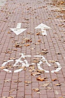 Bicycle Path Royalty Free Stock Photos