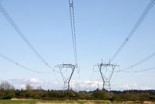 Power Line Tower Royalty Free Stock Image Power Line Tower Royalty Free Stock Image