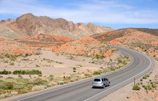 Driving Through Lake Mead National Recreation Area Royalty Free Stock Photo Driving Through Lake Mead National Recreation Area Royalty Free Stock Photo