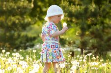 Child With Dandelions Stock Photography Child With Dandelions Stock Photography