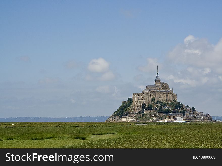 View on Mont Saint Michel, France