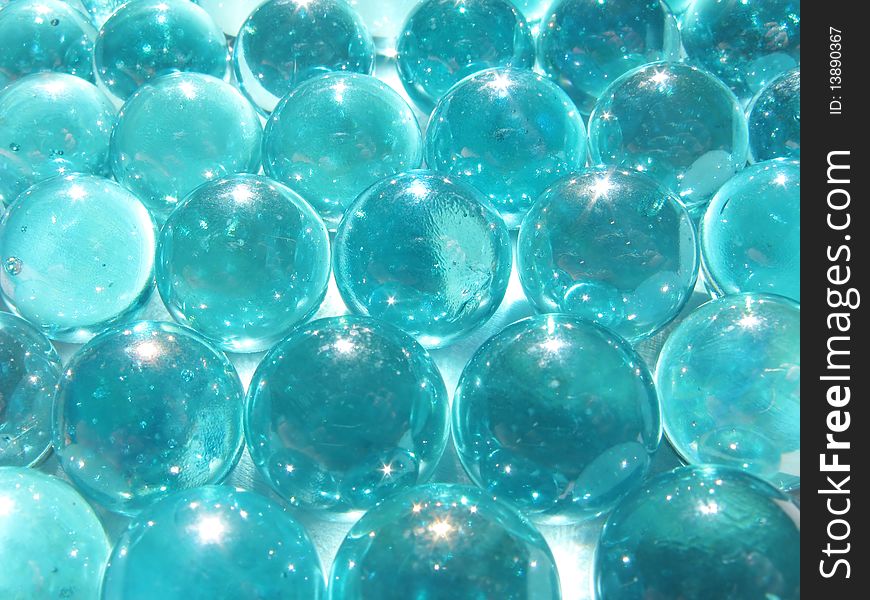 Abstract blue balls blurs background. Abstract blue balls blurs background