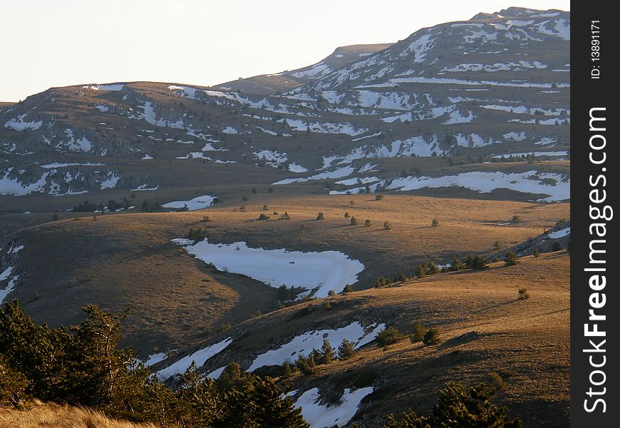The landscape of crimea mountain