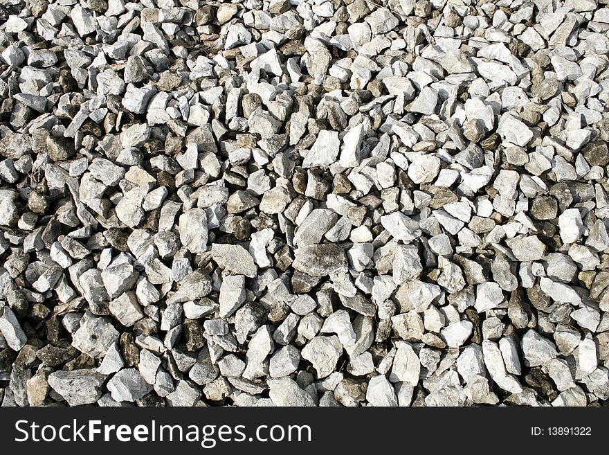 Texture of the stones for construction, gravel