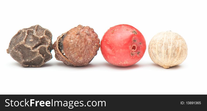 Fragrant spices isolated on a white background. studio. photo
