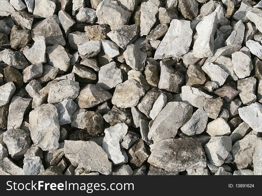 Texture of the stones for construction, gravel