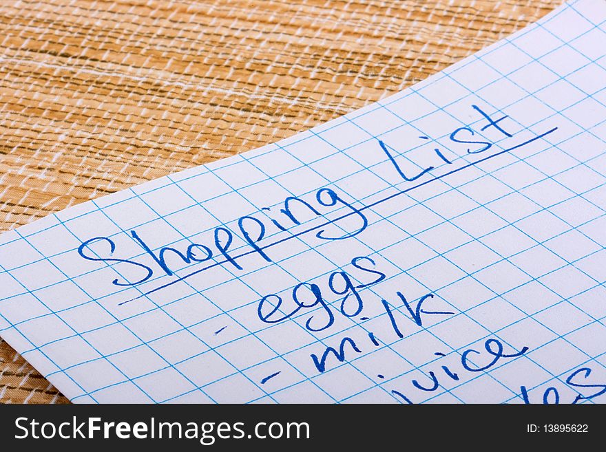 Shoping List