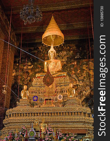 Wat Pho Buddist Monk Statue, Thailand