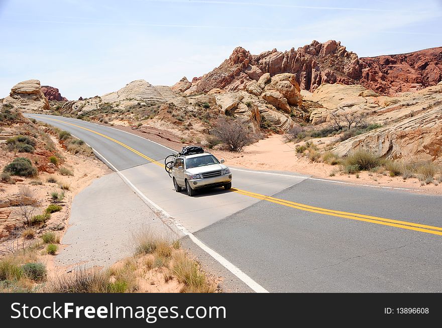 Driving Through Valley of Fire State Park