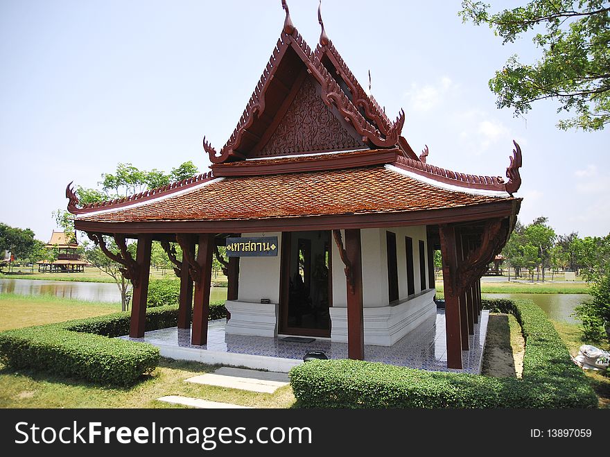 Thai Style House in Thai Ancient City