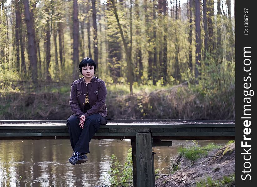 Girl on the bridge