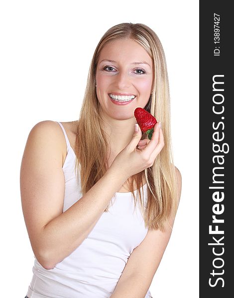 Girl With Strawberry