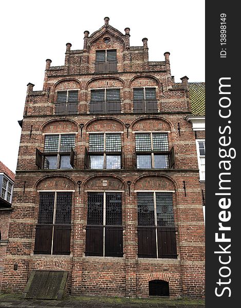 Facade of a16th century Dutch house. Facade of a16th century Dutch house