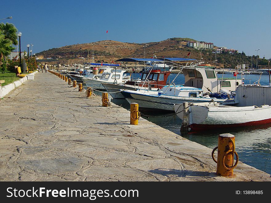 Road on a sea mooring, stand a vessel. Road on a sea mooring, stand a vessel.