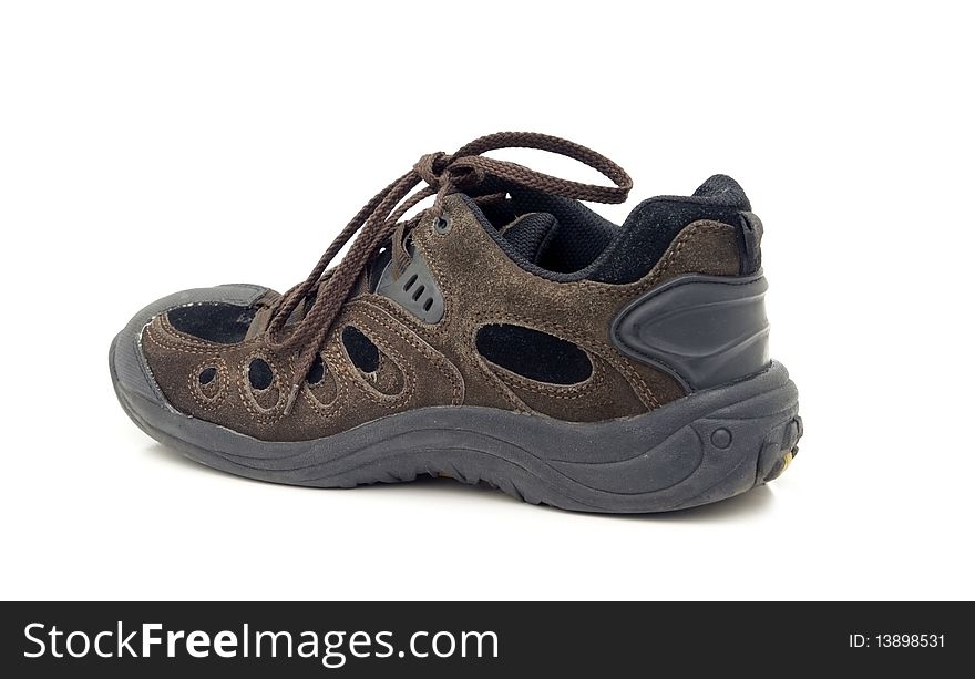 Men's leather walking shoe