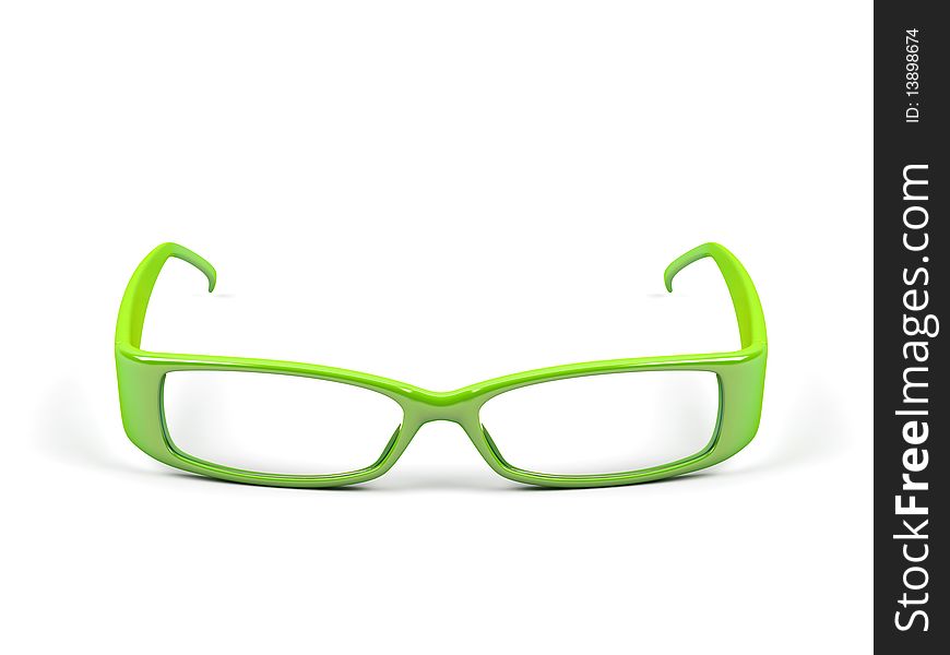 Optical glasses isolated on a white background. Optical glasses isolated on a white background.