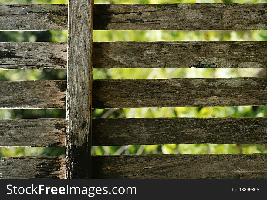 Wooden fence