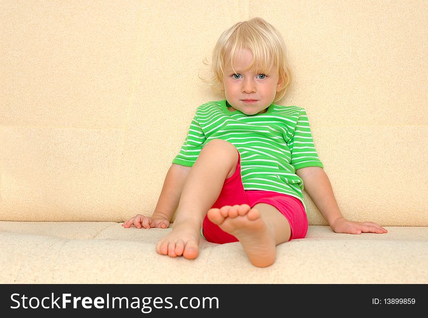 Portrait of child of three years old. Portrait of child of three years old