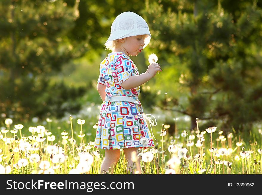 Child With Dandelions