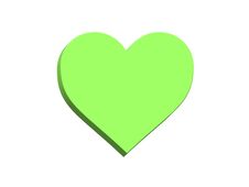 3d Heart Green Color Shape Royalty Free Stock Images 3d Heart Green Color Shape Royalty Free Stock Images
