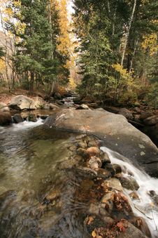 Creek In Fall With Aspens 6 Royalty Free Stock Photo Creek In Fall With Aspens 6 Royalty Free Stock Photo
