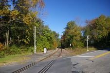 Rural Rail Road Crossing Royalty Free Stock Image Rural Rail Road Crossing Royalty Free Stock Image