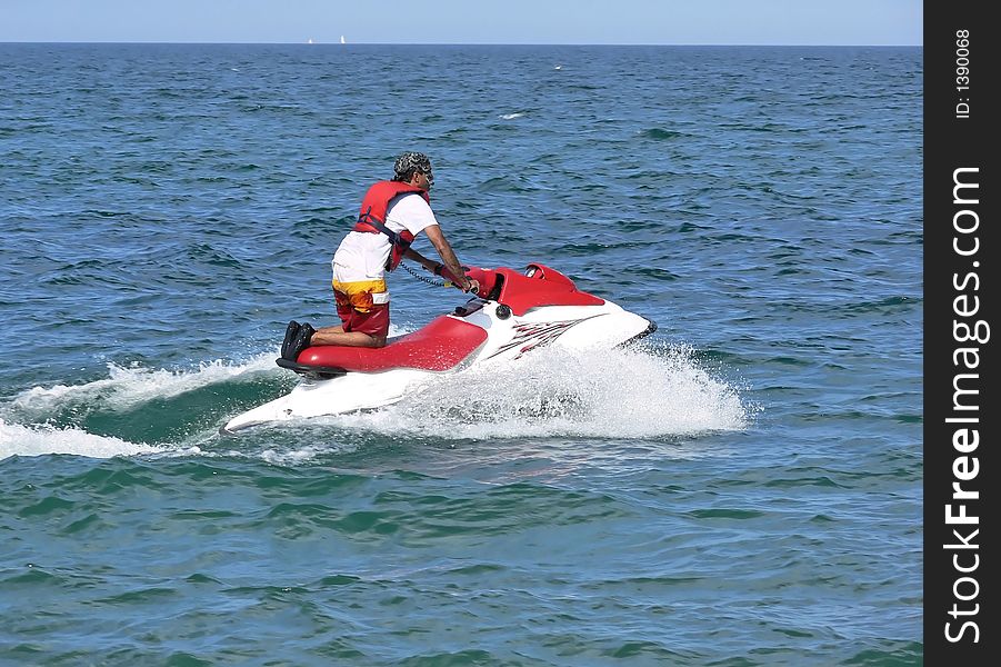 Jet sky on the lake Ontario. Jet sky on the lake Ontario.