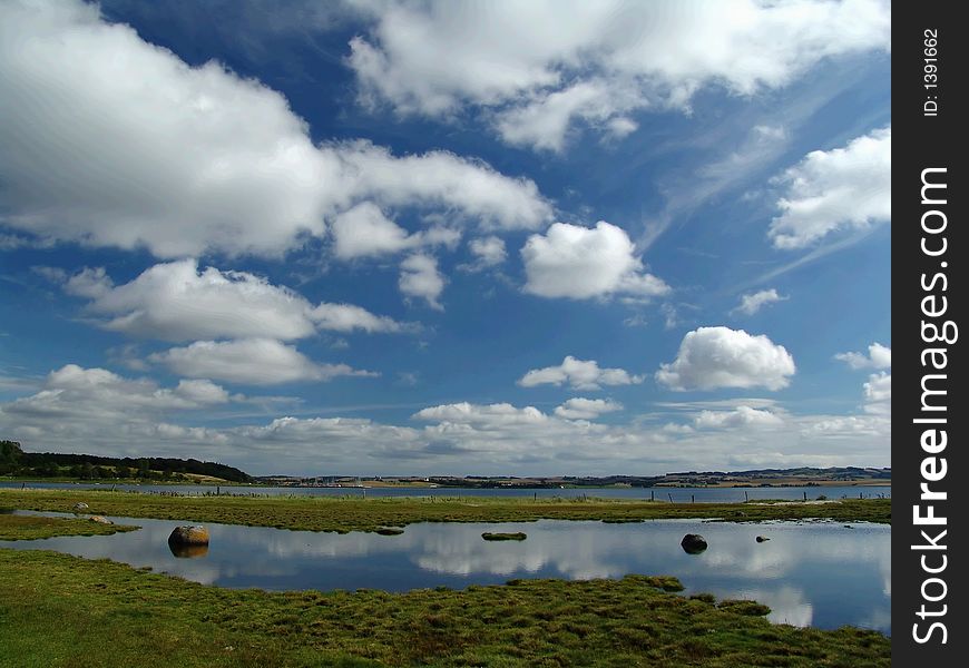 Open range in east danmark, europe