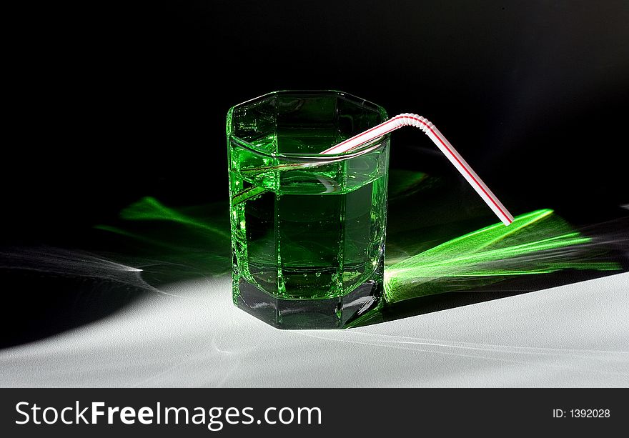 Photo green drink in cup