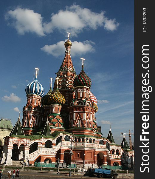 Vasily Blazhennogo's temple (Moscow, the Red area, Russia). Vasily Blazhennogo's temple (Moscow, the Red area, Russia)