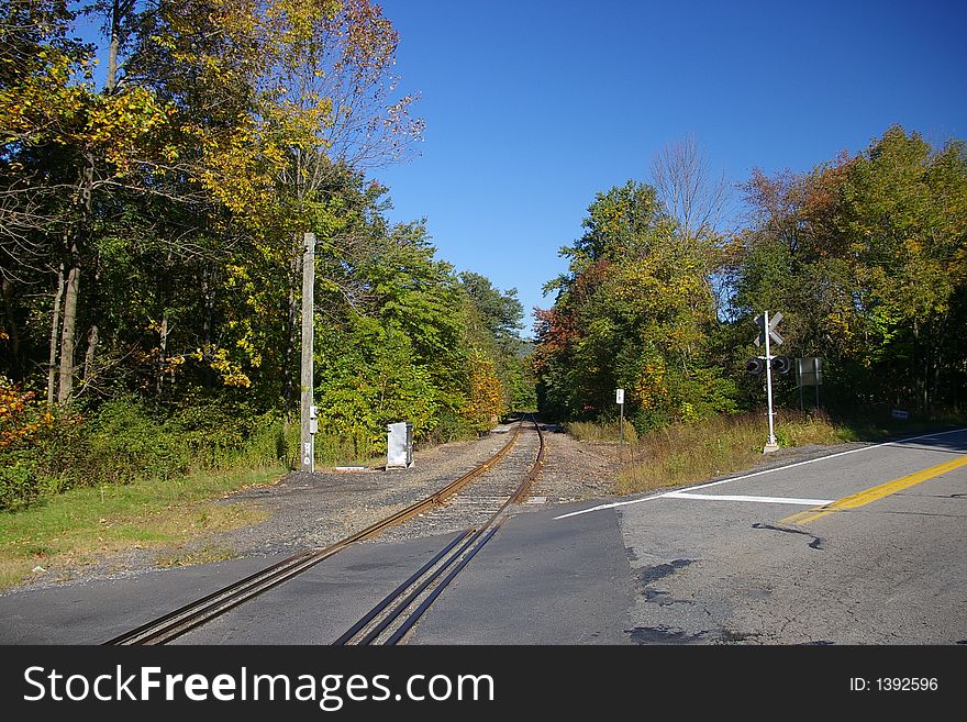 Rural Rail Road Crossing