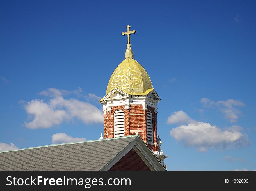 This is a simple church dome as can be seen in many Pennsylvania communities.