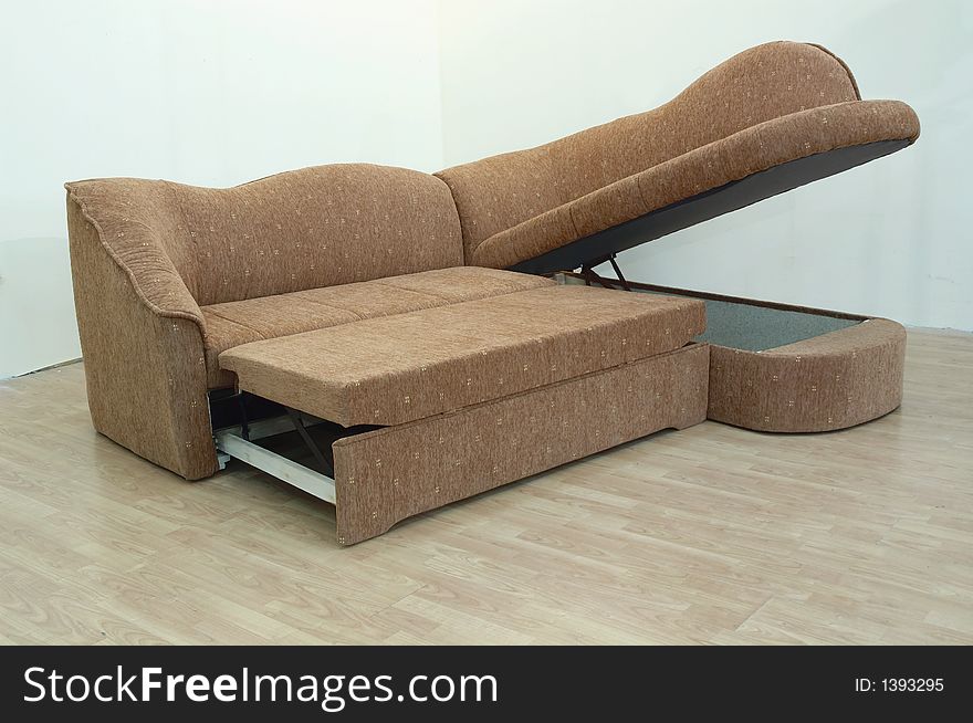 Modern furniture in the house with mechanical bed. Modern furniture in the house with mechanical bed