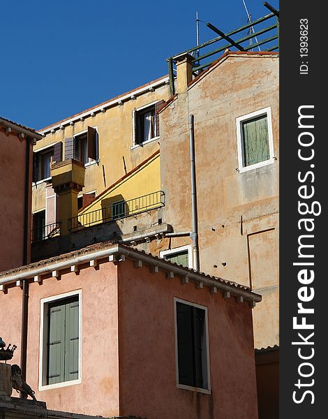 Old houses in Venice, Italy