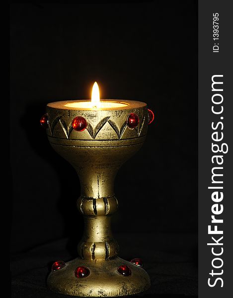 Candle light black background for halloween party
