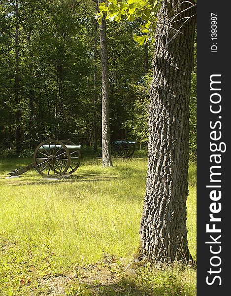 A view of the Civil War Battlefield at Chickamauga. A view of the Civil War Battlefield at Chickamauga