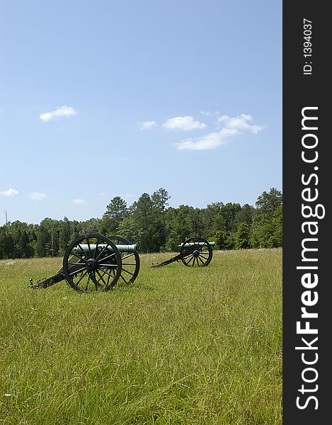 A view of the Civil War Battlefield at Chickamauga. A view of the Civil War Battlefield at Chickamauga