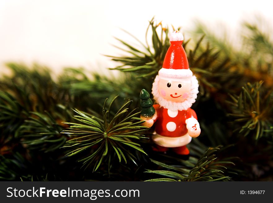 Small wooden figurines , traditional german christmas tree ornaments. Small wooden figurines , traditional german christmas tree ornaments