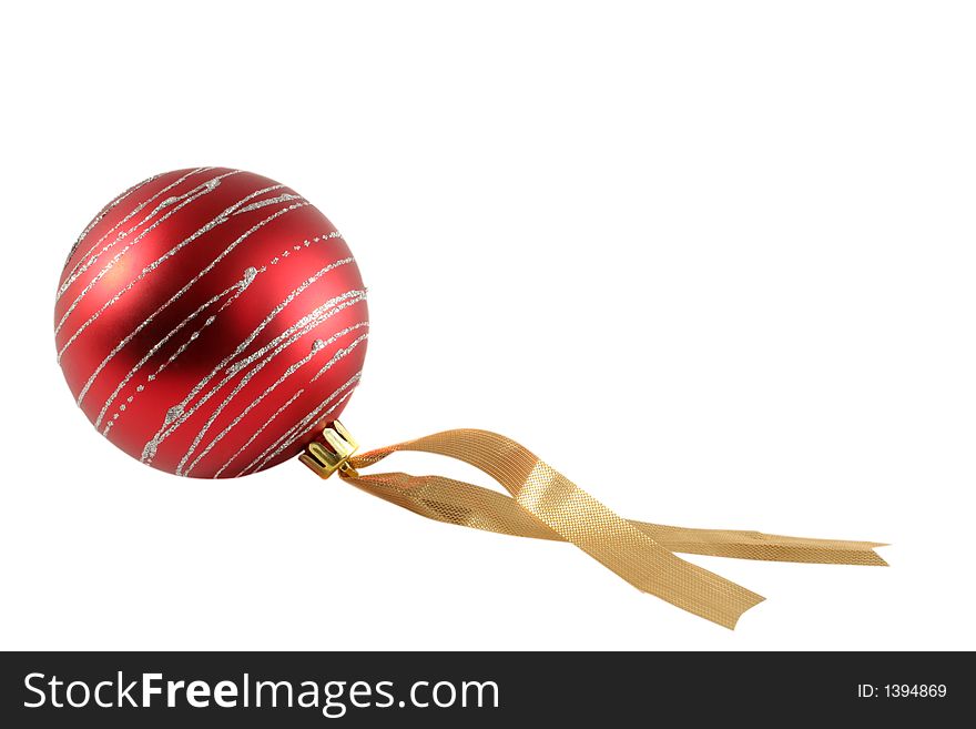 Christmas decoration isolated over white background